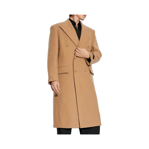 Double-Breasted Wool Coat