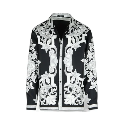 Baroque Print Silk Shirt