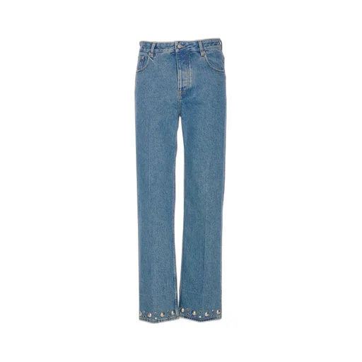 High-Rise Straight-Leg Jeans