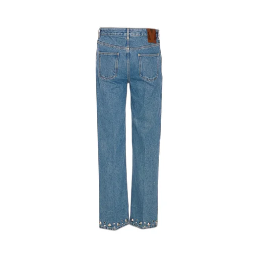 High-Rise Straight-Leg Jeans