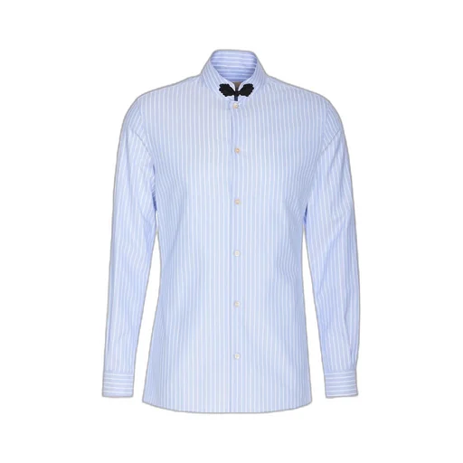 Striped Cotton Poplin Shirt With Bow Detail