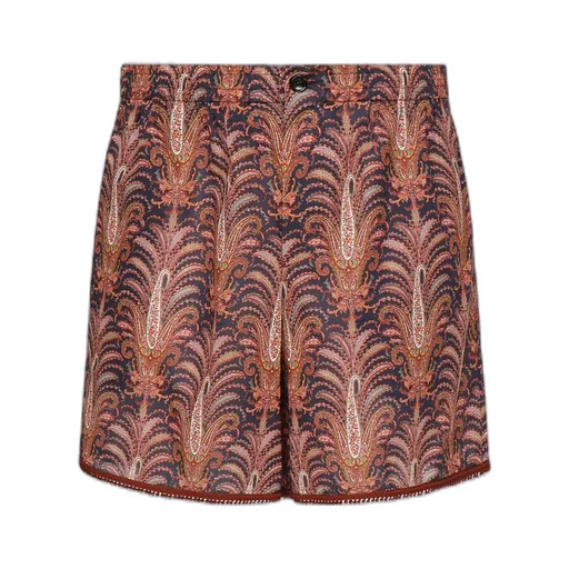 Paisley Print Shorts