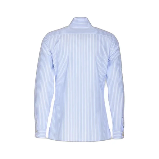 Striped Cotton Poplin Shirt With Bow Detail