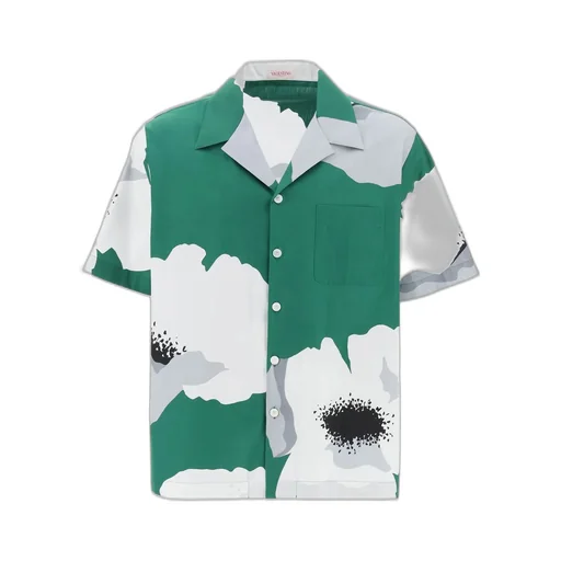Floral Print Camp Collar Shirt