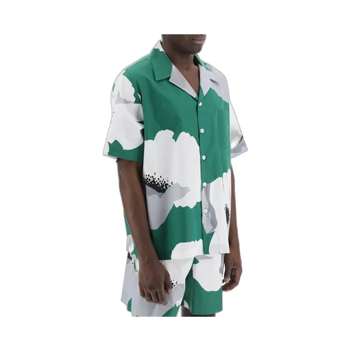 Floral Print Camp Collar Shirt