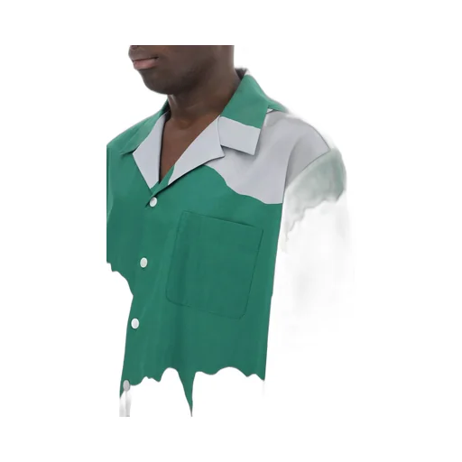 Floral Print Camp Collar Shirt