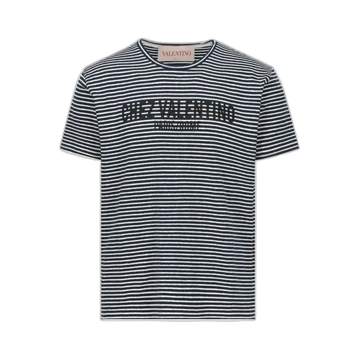 Striped T-Shirt With Print Chez Valentino