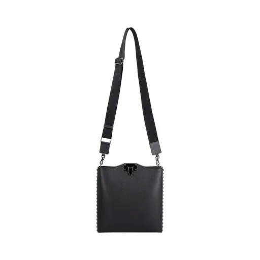 Studded Leather Tote Bag