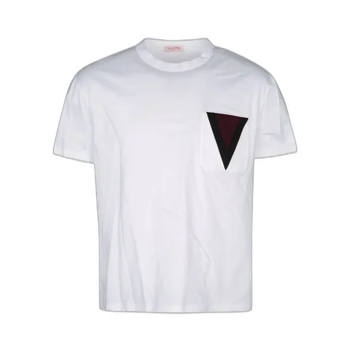 T-Shirt With V-Logo Pocket