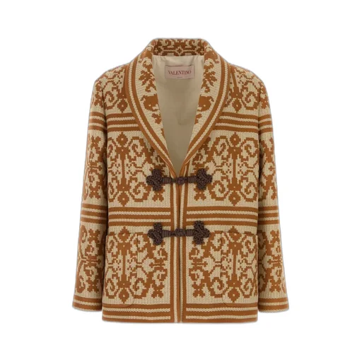 Jacquard Knit Jacket