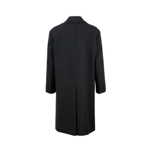 Herringbone Wool Blend Coat