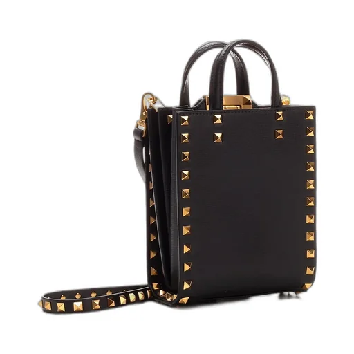 Studded Top Handle Bag