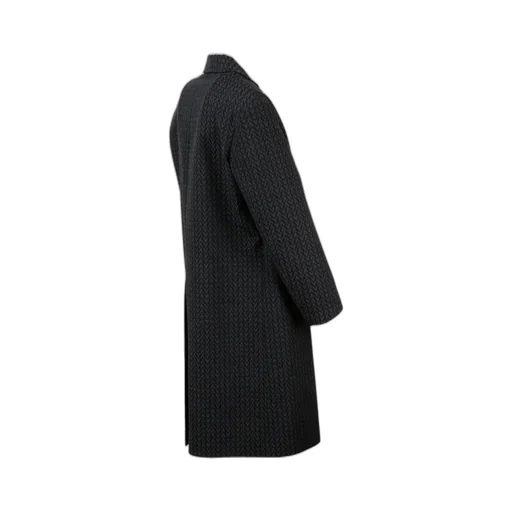 Herringbone Wool Blend Coat