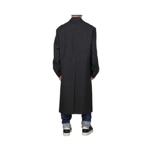 Herringbone Wool Blend Coat