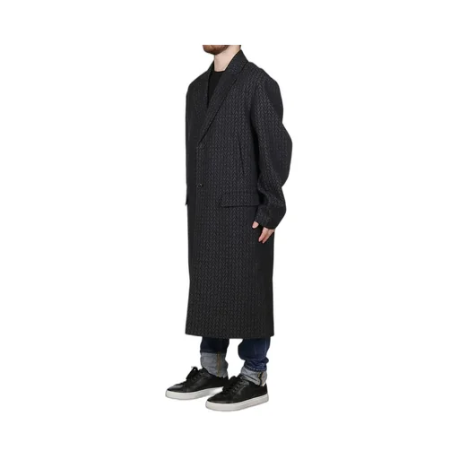 Herringbone Wool Blend Coat