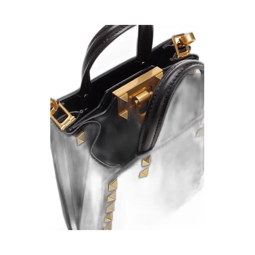Studded Top Handle Bag