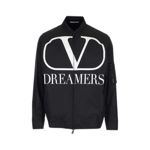 Bomber Jacket With Vltn Times Print