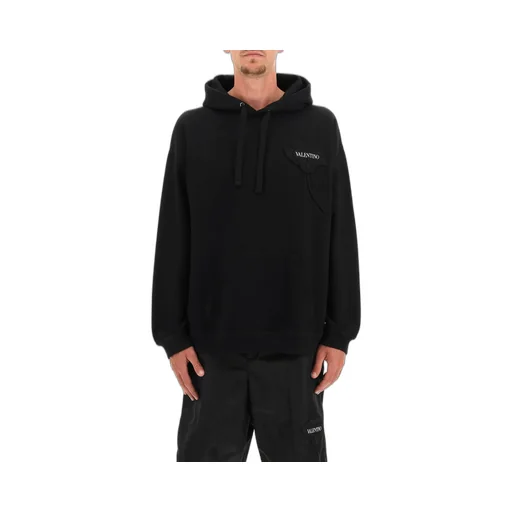Hoodie With Embroidered Flower