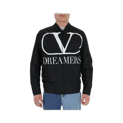 Bomber Jacket With Vltn Times Print