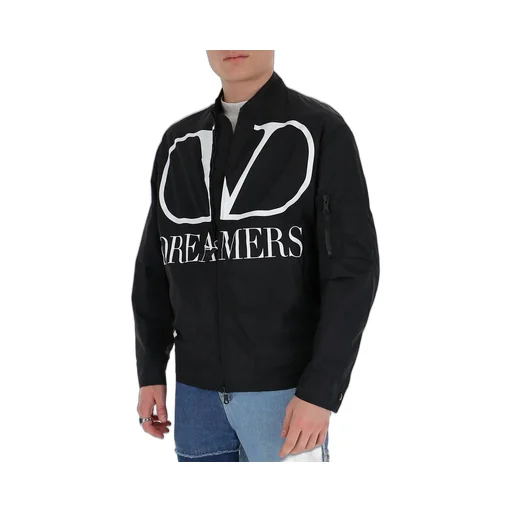 Bomber Jacket With Vltn Times Print