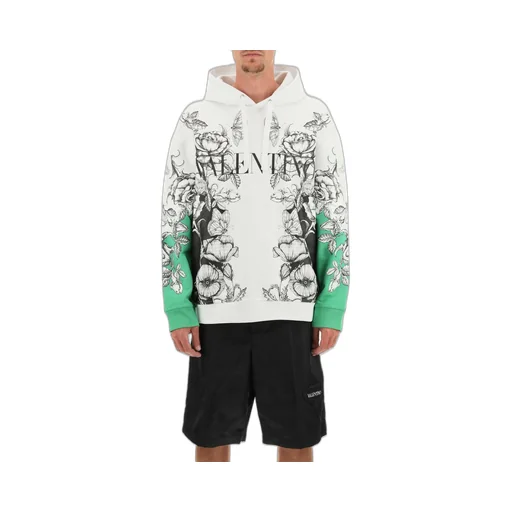 Hoodie With Floral Print