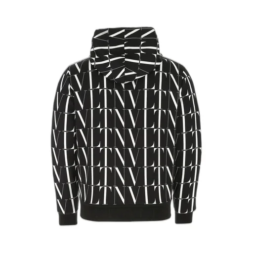 All-Over Vltn Print Zip Hoodie
