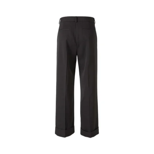 Wide-Leg Wool Trousers