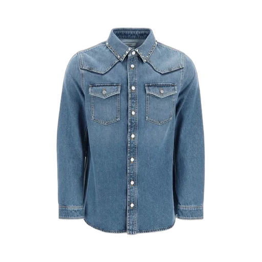 Denim Shirt With Studs