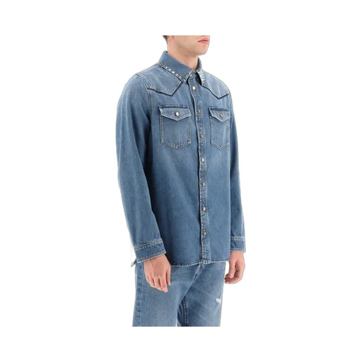 Denim Shirt With Studs