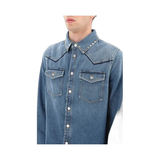 Denim Shirt With Studs