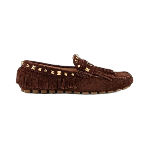 Mocassins With Fringe And Studs