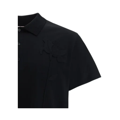 Rose Print Polo Shirt