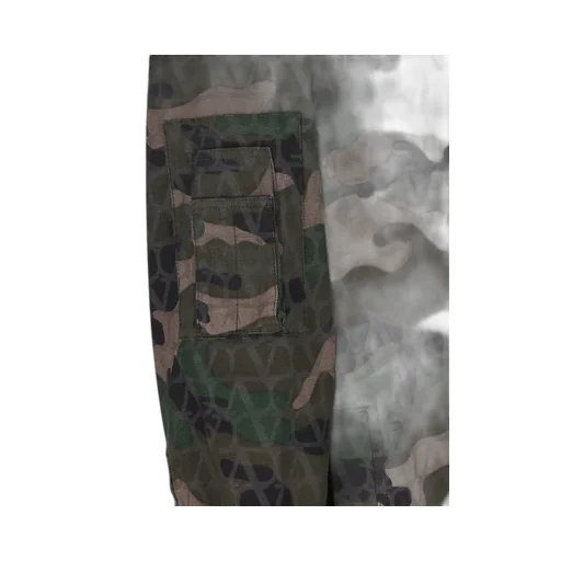 Camouflage Print Shirt Jacket