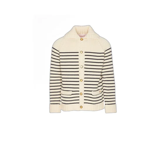 Striped Shawl Collar Cardigan