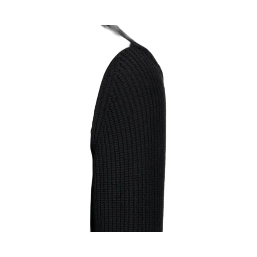 Zip-Up Jacket With Patterned Front And Ribbed Sleeves