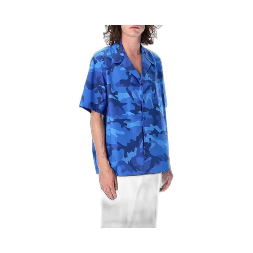 Camo Print Short Sleeve Shirt