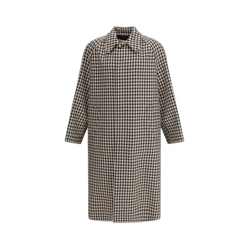 Checked Trench Coat