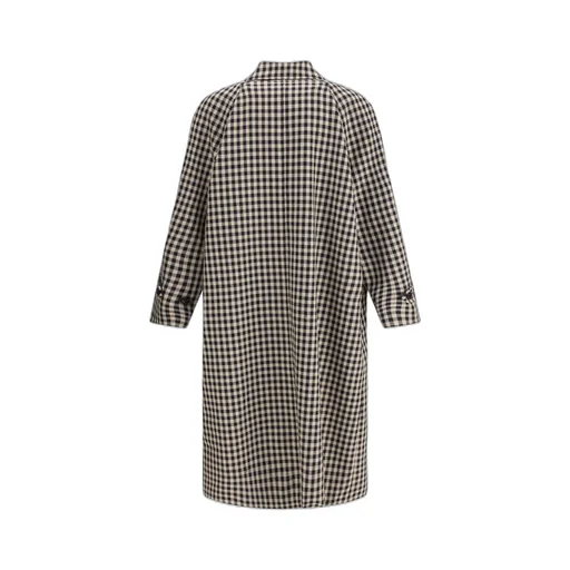 Checked Trench Coat