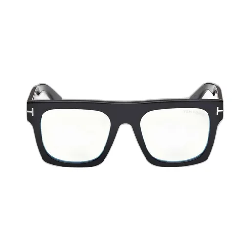 Square Eyeglasses With Clip-On Sunglasses