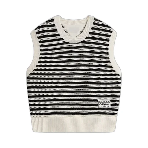 Striped Knit Vest