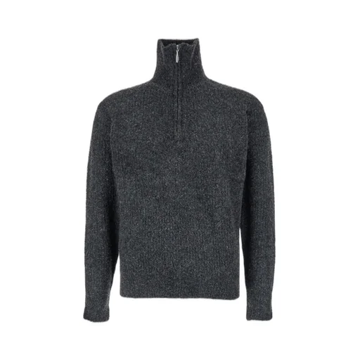 Half-Zip High Neck Sweater