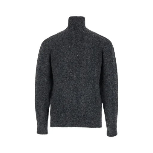 Half-Zip High Neck Sweater