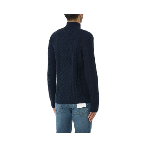 Cable Knit Quarter Zip Sweater