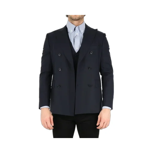 Double-Breasted Blazer With Vest