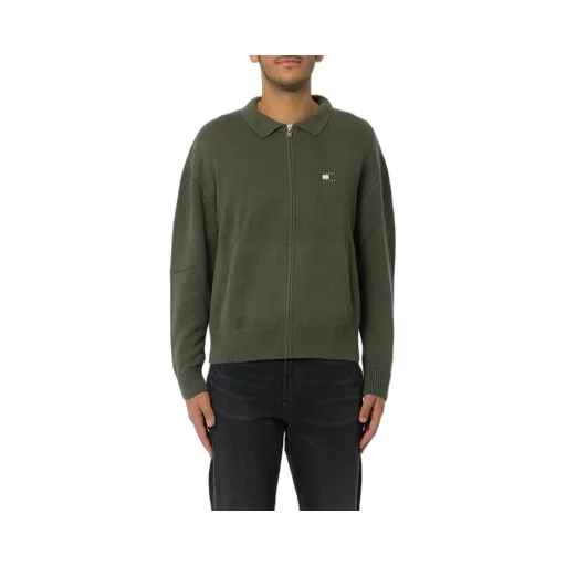 Zip-Up Collared Knit