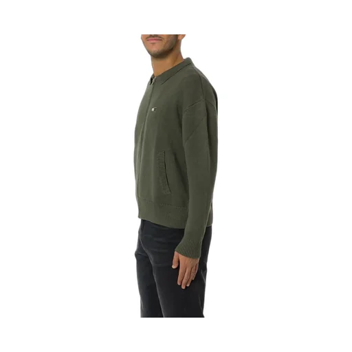 Zip-Up Collared Knit