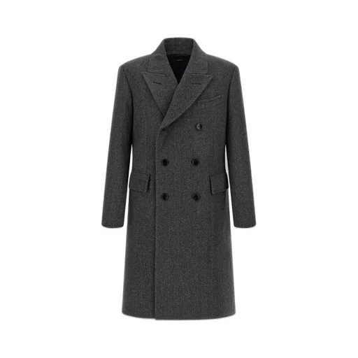 Double-Breasted Wool Coat