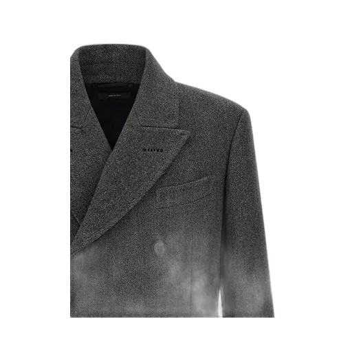 Double-Breasted Wool Coat
