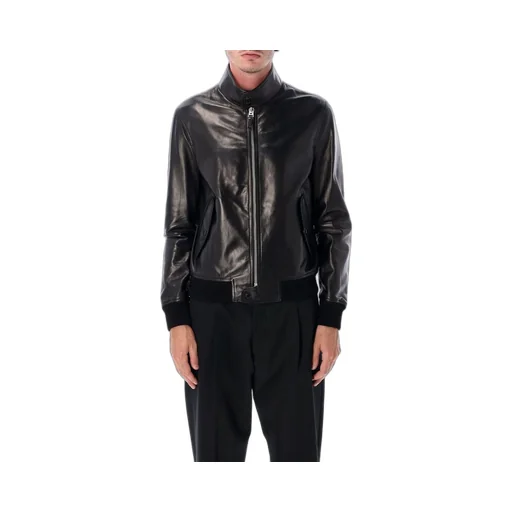 Leather Bomber Jacket