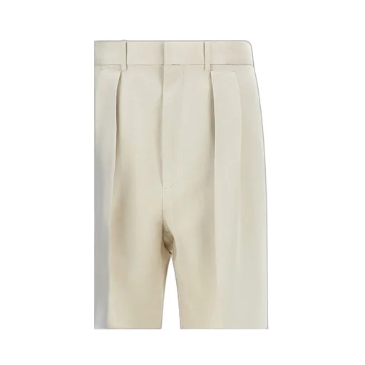Pleated Wide-Leg Trousers